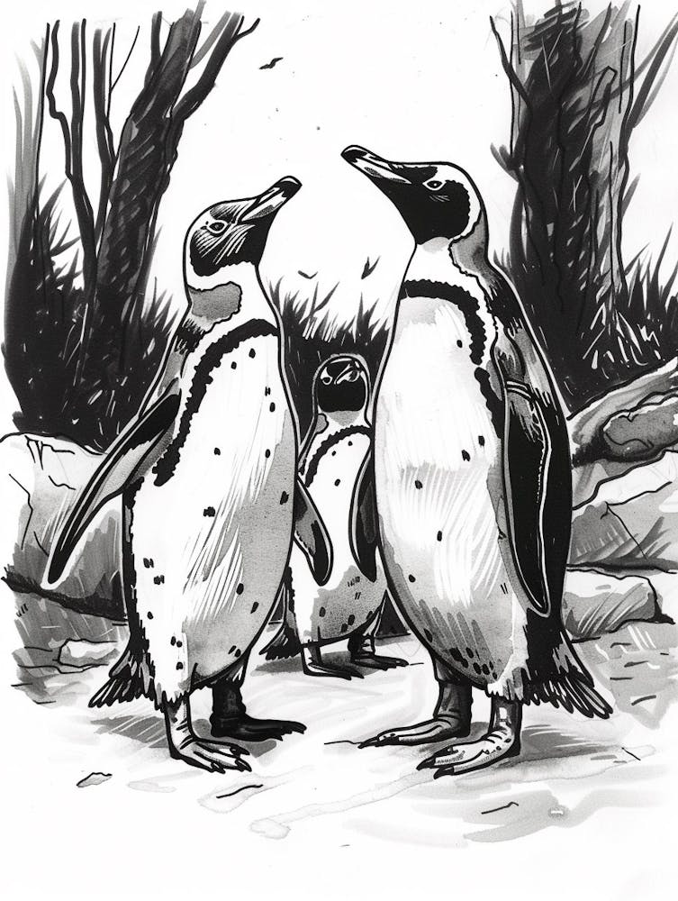 King Penguin Socializing 3