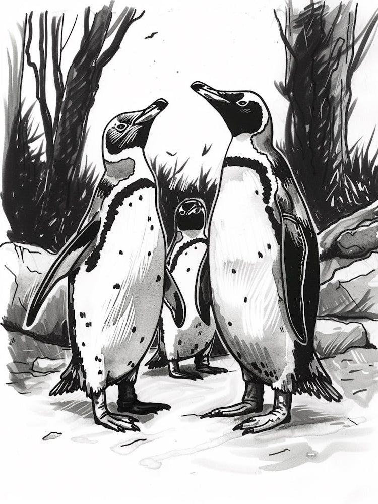 King Penguin Socializing 3