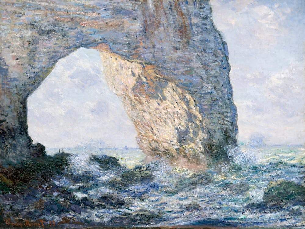 The Manneporte (Étretat), (1883), Claude Monet
