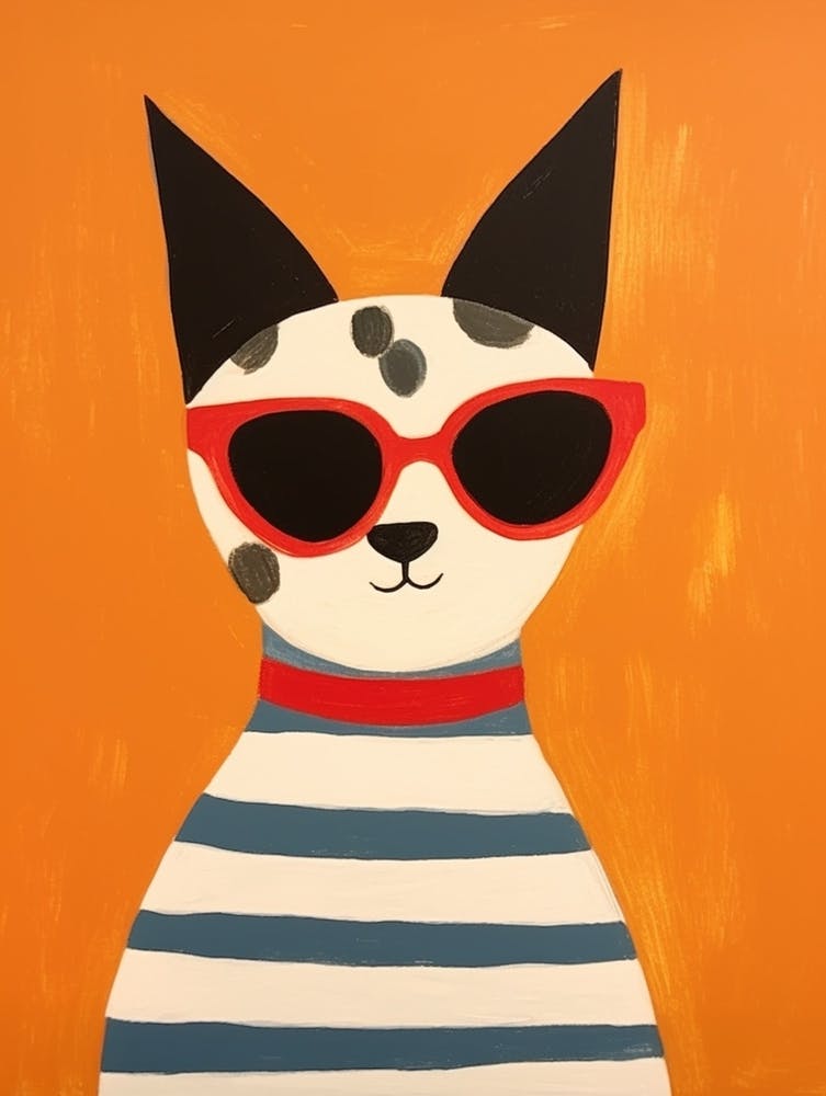 Little Cat 6 Wearing Sunglasses