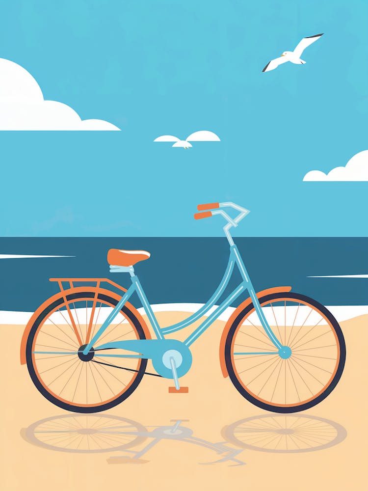 Bicycle On The Beach
