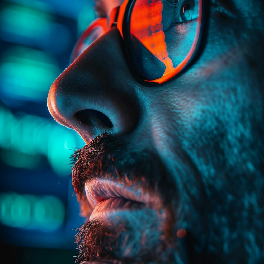 Portrait Of A Man With Glasses 6