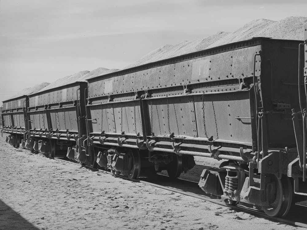 Carloads Of Potash At Potash Mine In Eddy County, New Mexico By Russell Lee