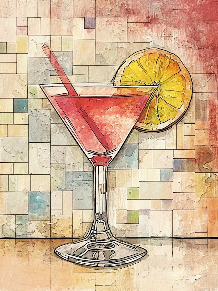 Cosmopolitan Vintage Illustration