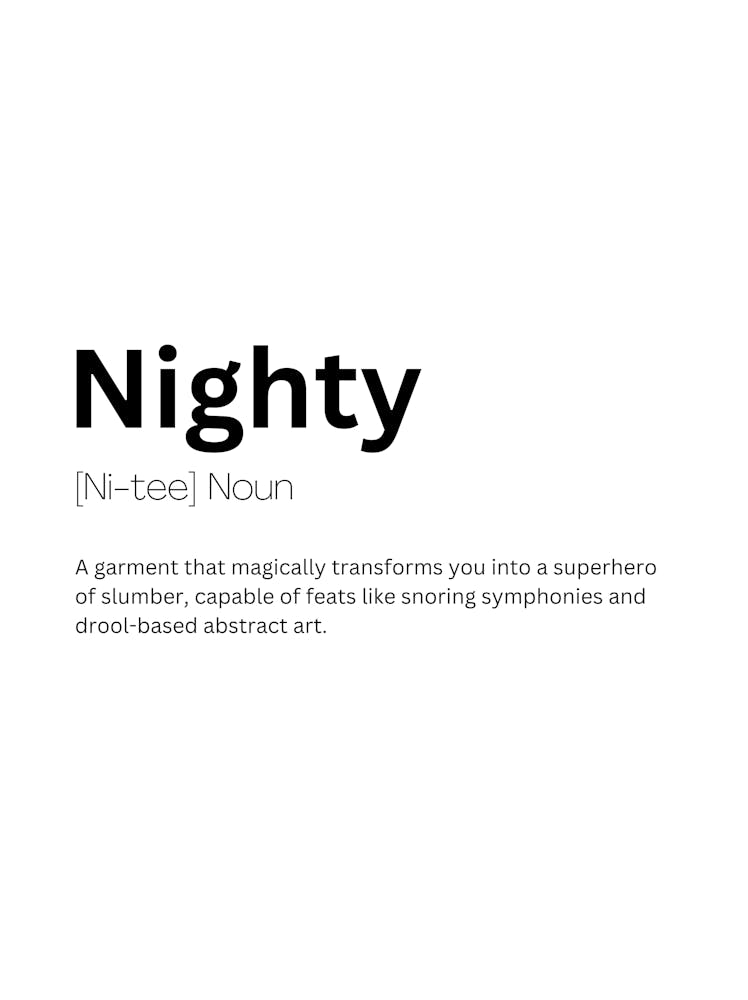 Nighty Definition Meaning