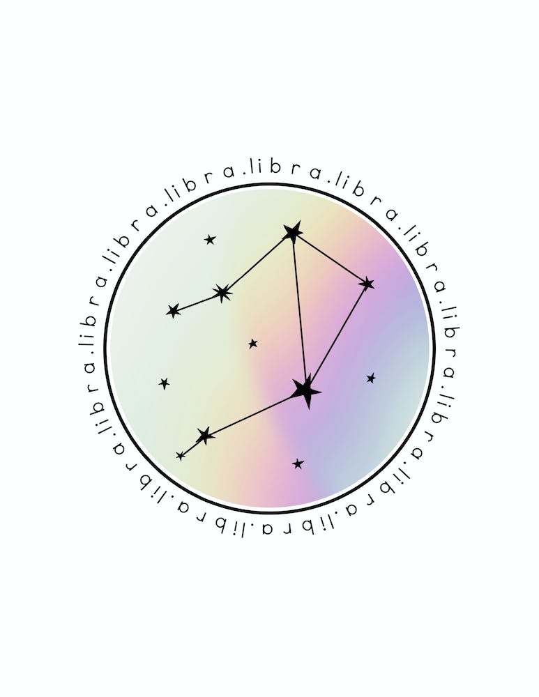 Libra  Zodiac Star Chart