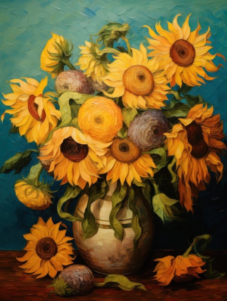 Sunflowers Inspired by Van Gogh 