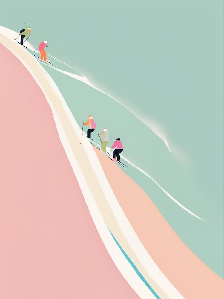 Skiers On The Slopes