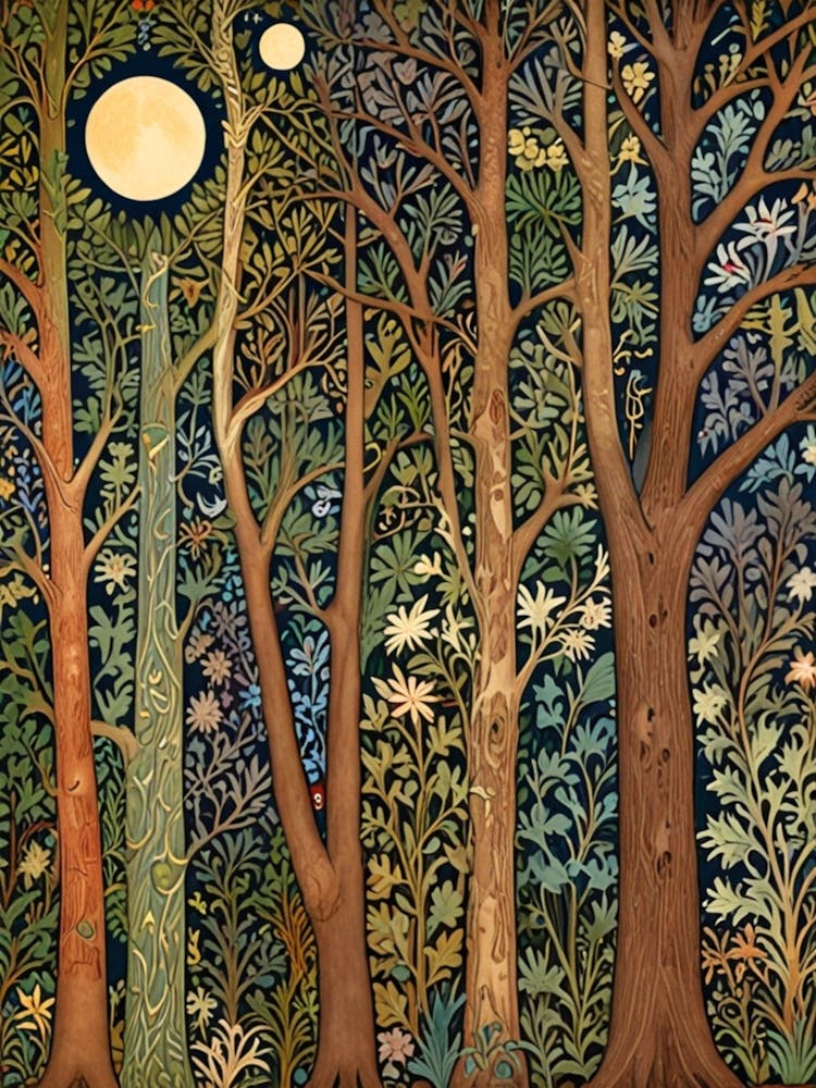William Morris Forest At Night 44