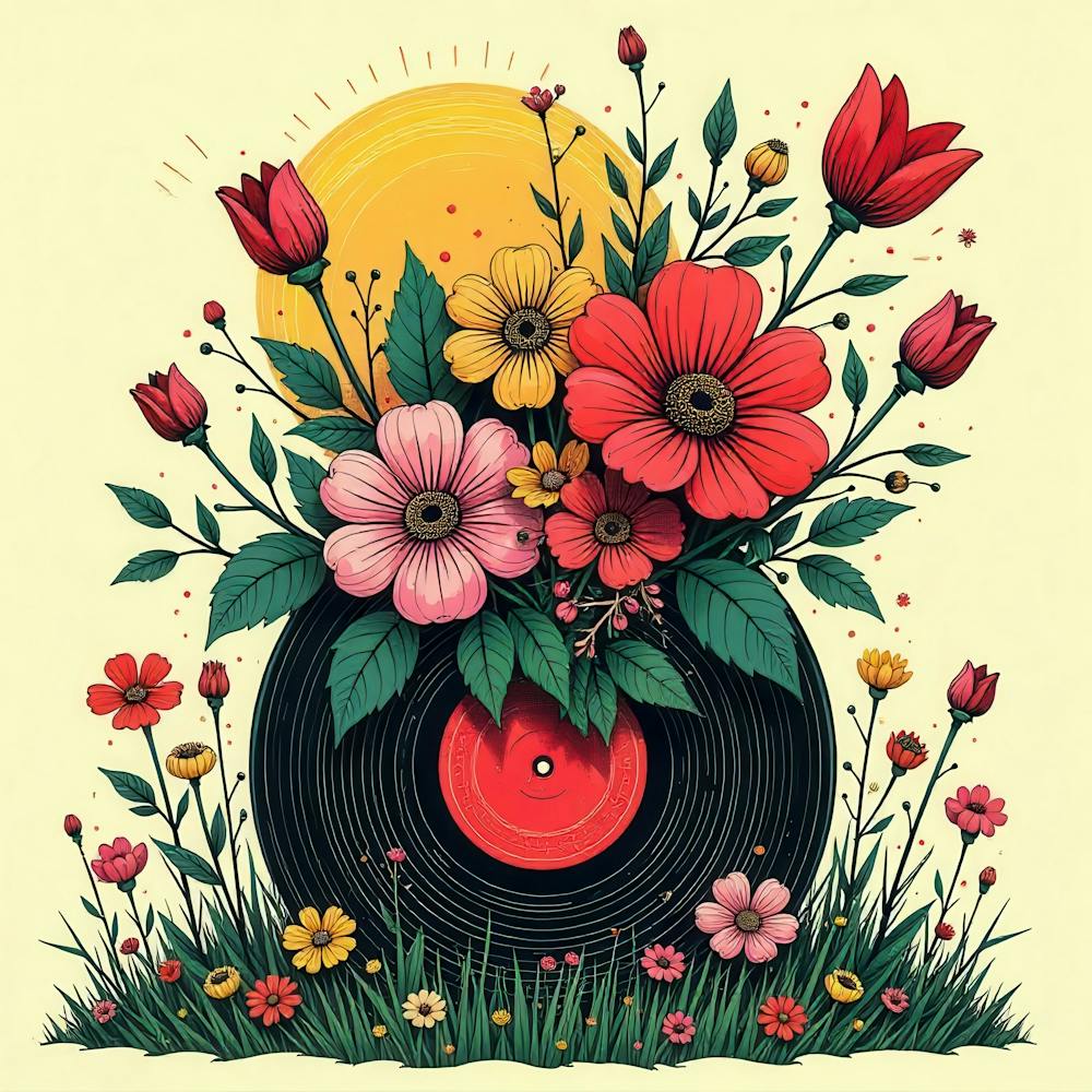 Flowers On A Record