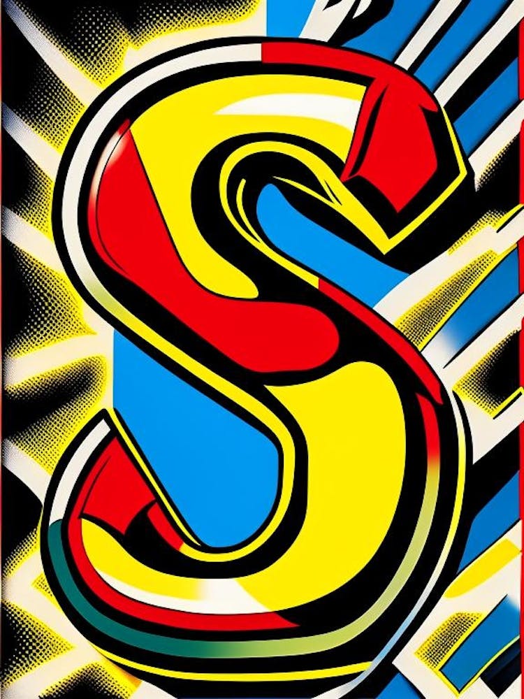 S   Letter, Alphabet Comic 2