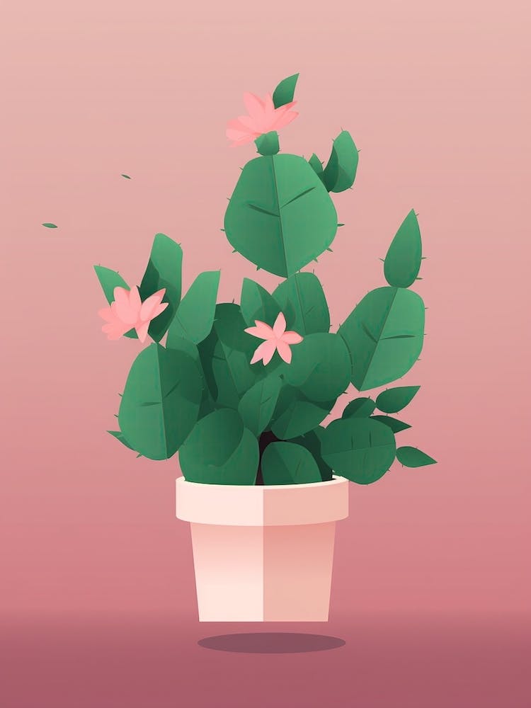 Easter Cactus Illustration 5