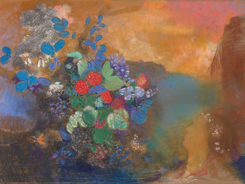 Ophelia Among The Flowers, Odilon Redon