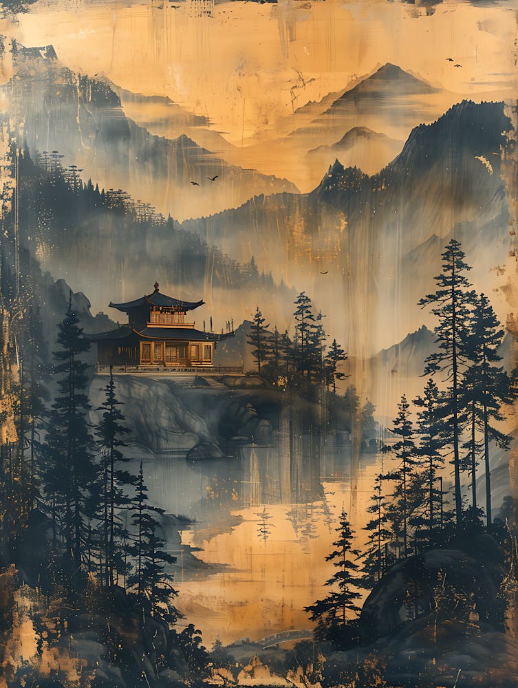 Antique Chinese Landscape Painting 8