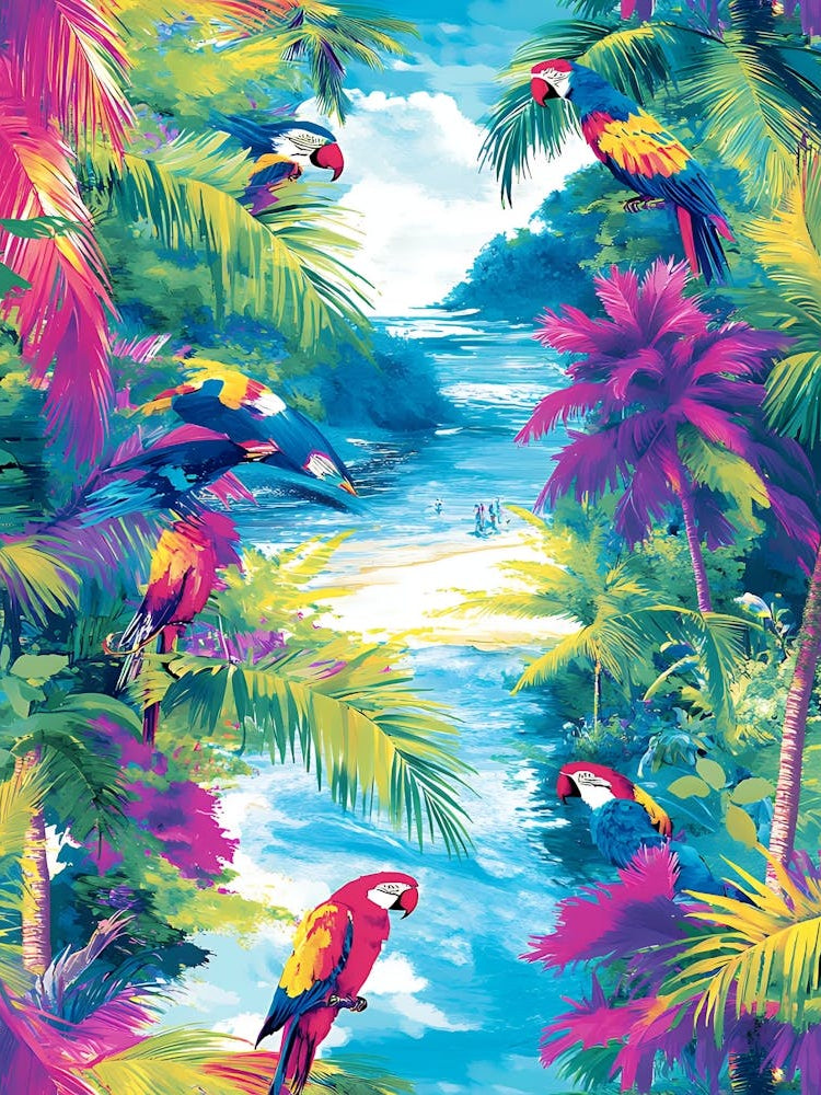 Tropical Parrots