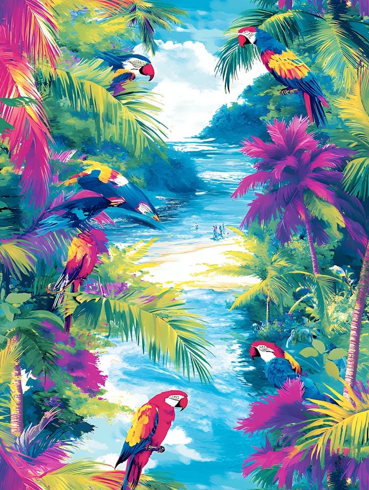 Tropical Parrots