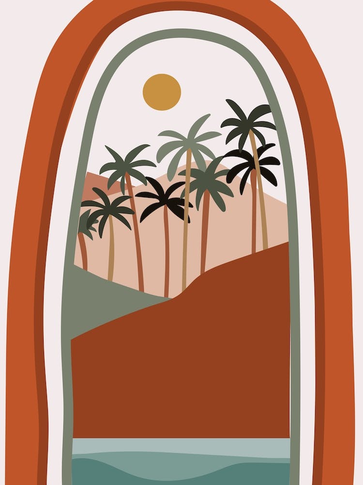 Boho Rainbow Arch Landscape