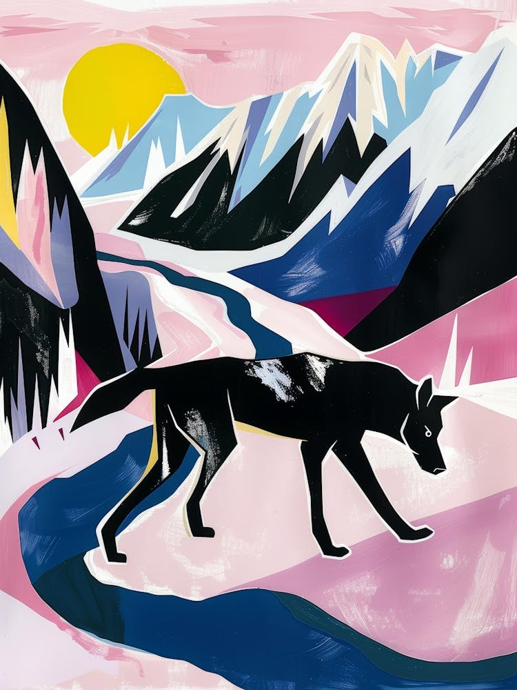 Wolf In The Mountains