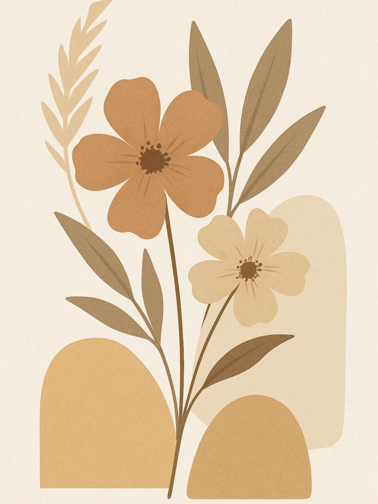 Abstract Floral Painting