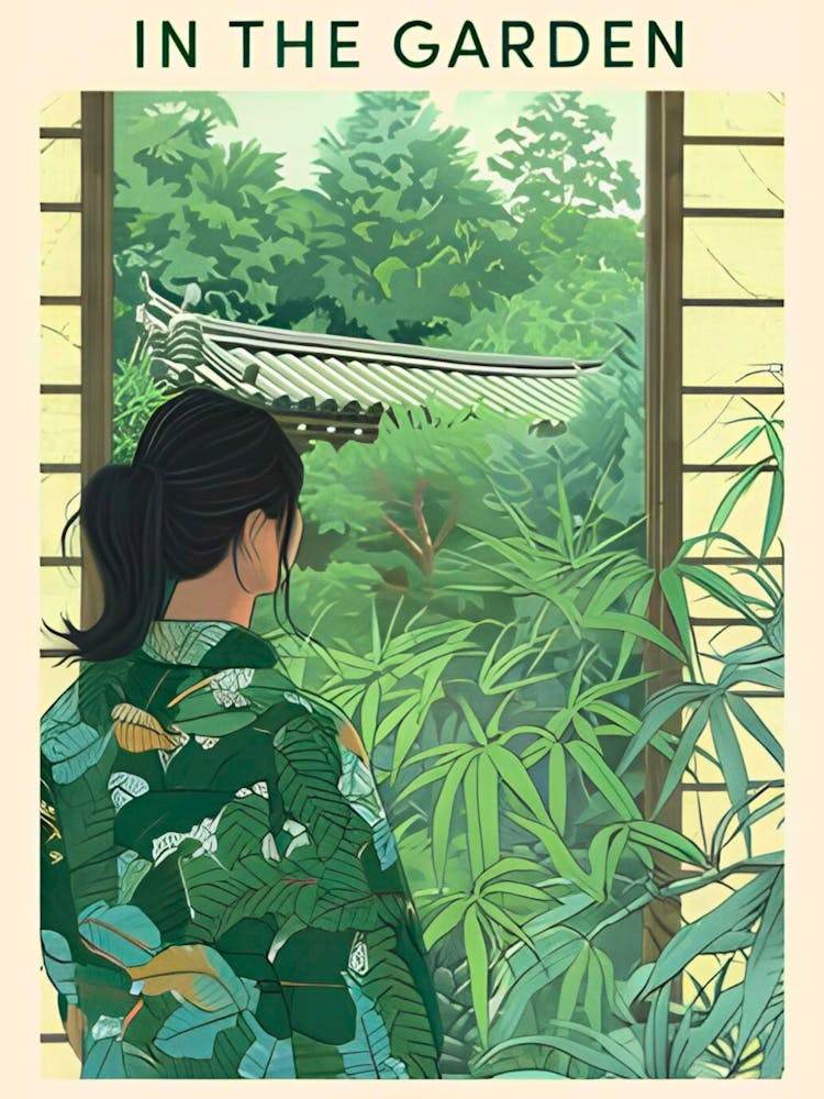 Girl In The Garden 1