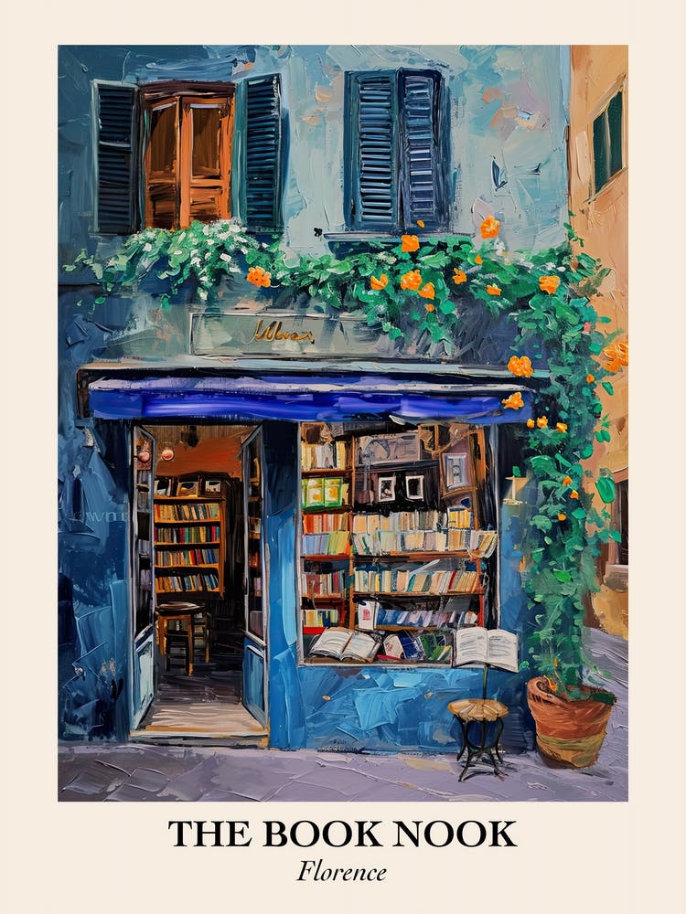 Florence Book Nook Bookshop 4 Poster