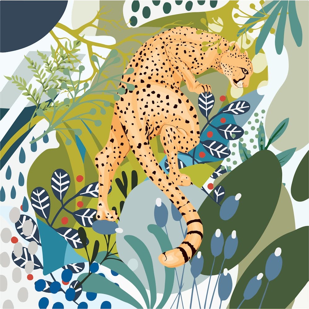 Cheetah Vector Art