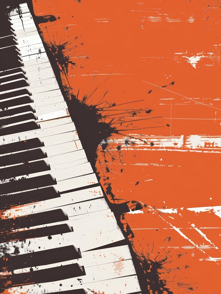 Piano Keys Canvas Print 2
