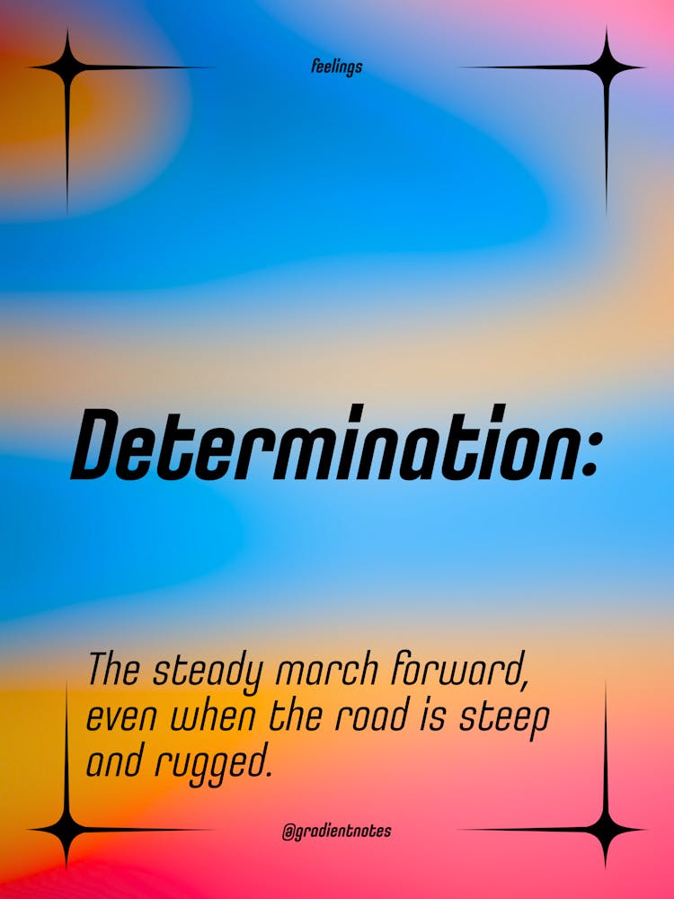 Determination - Quotes - Positive - GradientNotes