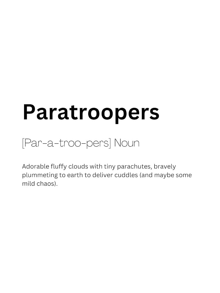 Paratroopers Definition Meaning