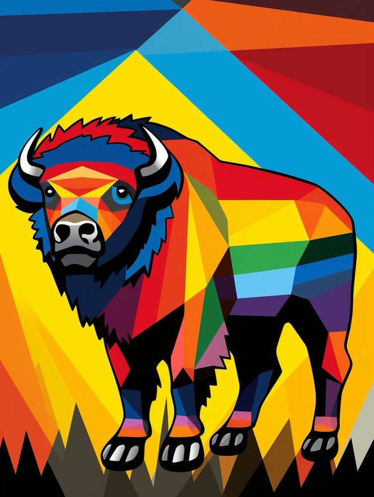 Bison Geometric Abstract 1