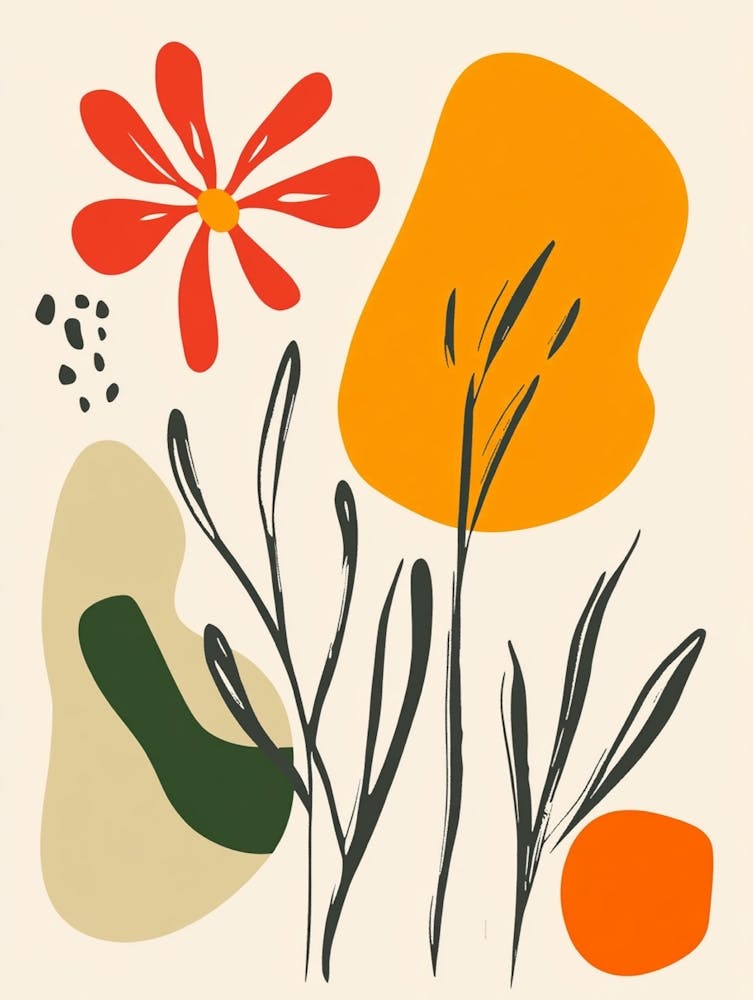 Abstract Flower Painting 9