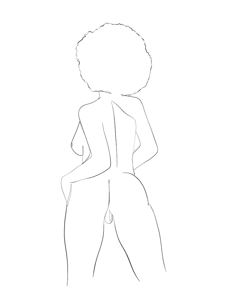 Erotisches Afro-Mädchen