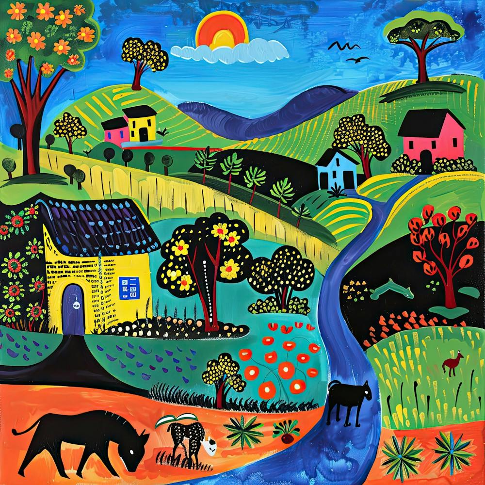 Kids Travel Illustration Kenya 1