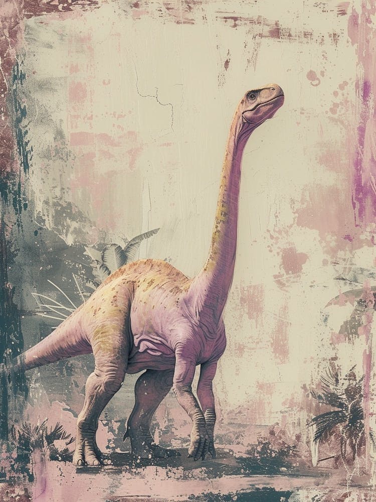 Muted Pastels Dinosaur Lilac 2