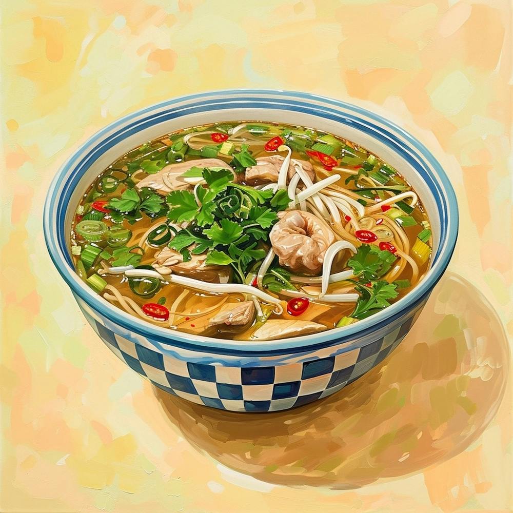 Pho Noodle Soup Yellow 4