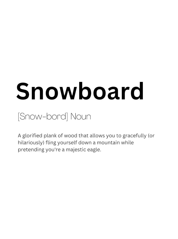 Snowboard Definition Meaning