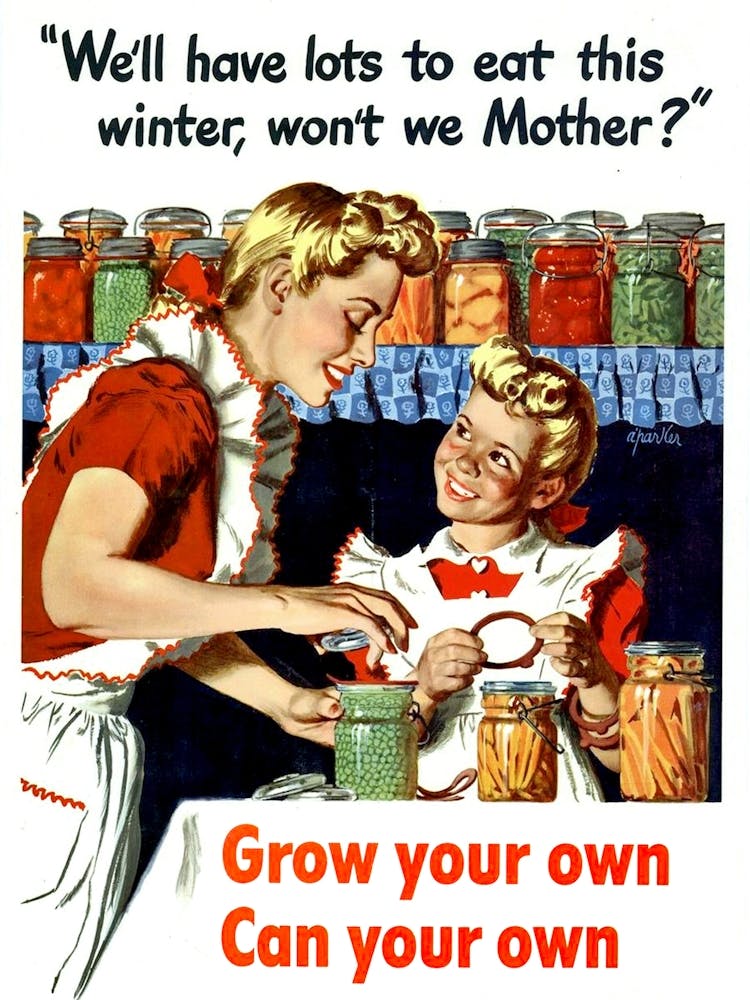 Grow And Can Your Own, Vintage Poster