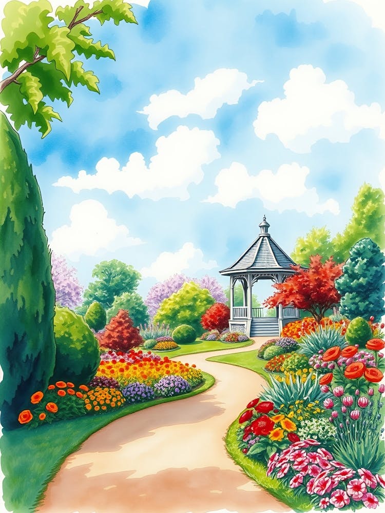 Gazebo In The Garden 1