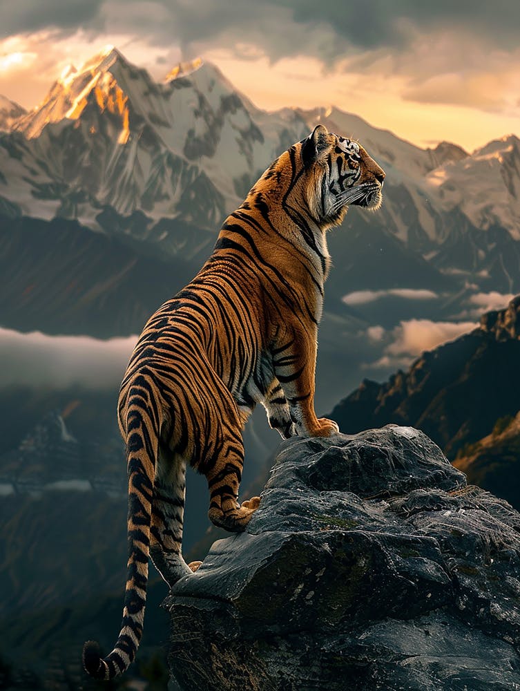 Tiger In The Mountains