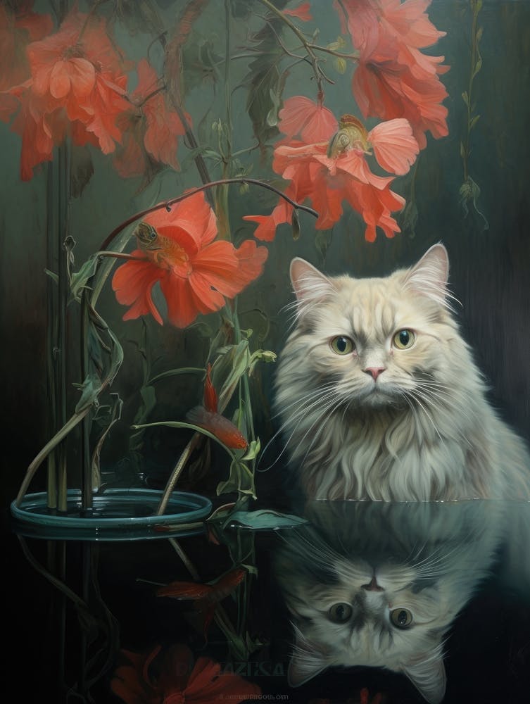 Cat In A Vase 1