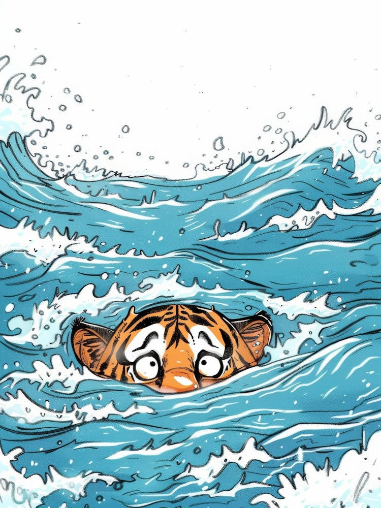 Tiger In The Water 9