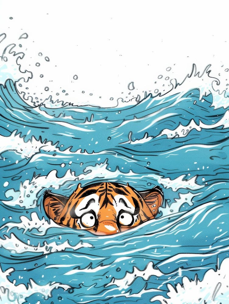 Tiger In The Water 9
