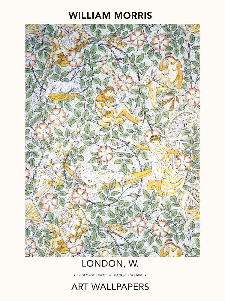Sleeping Beauty Poster, Walter Crane