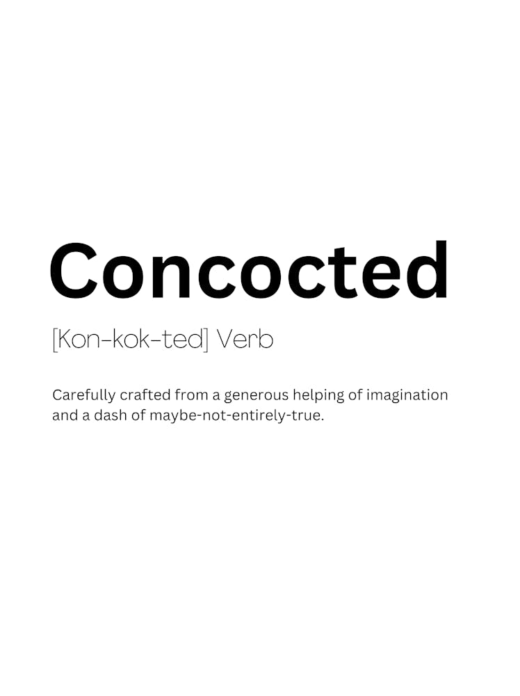 Concocted Definition Meaning