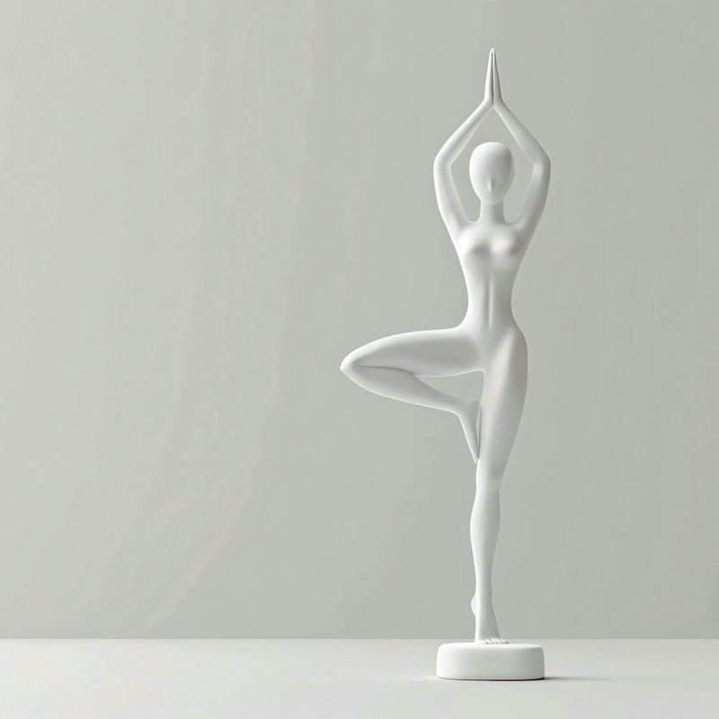 White Woman In Yoga Pose