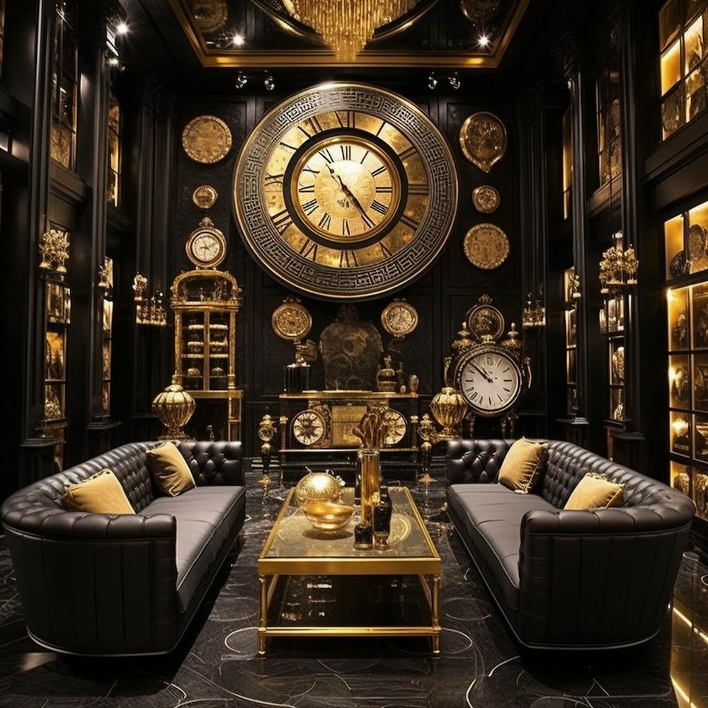Time in Black And Gold
