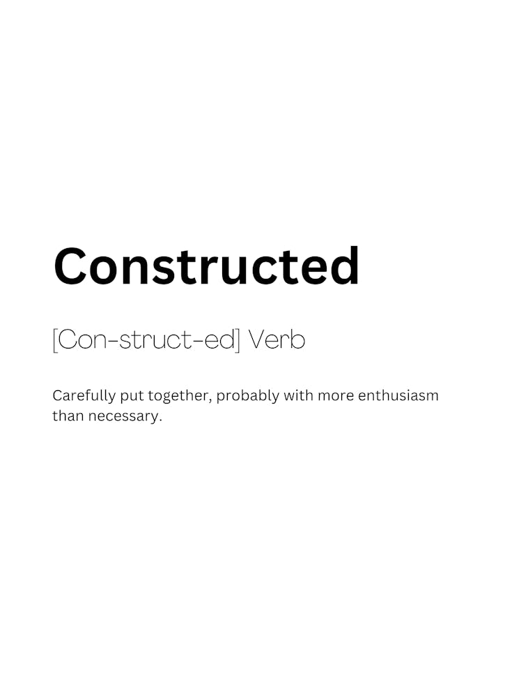 Signification de la Définition Construite