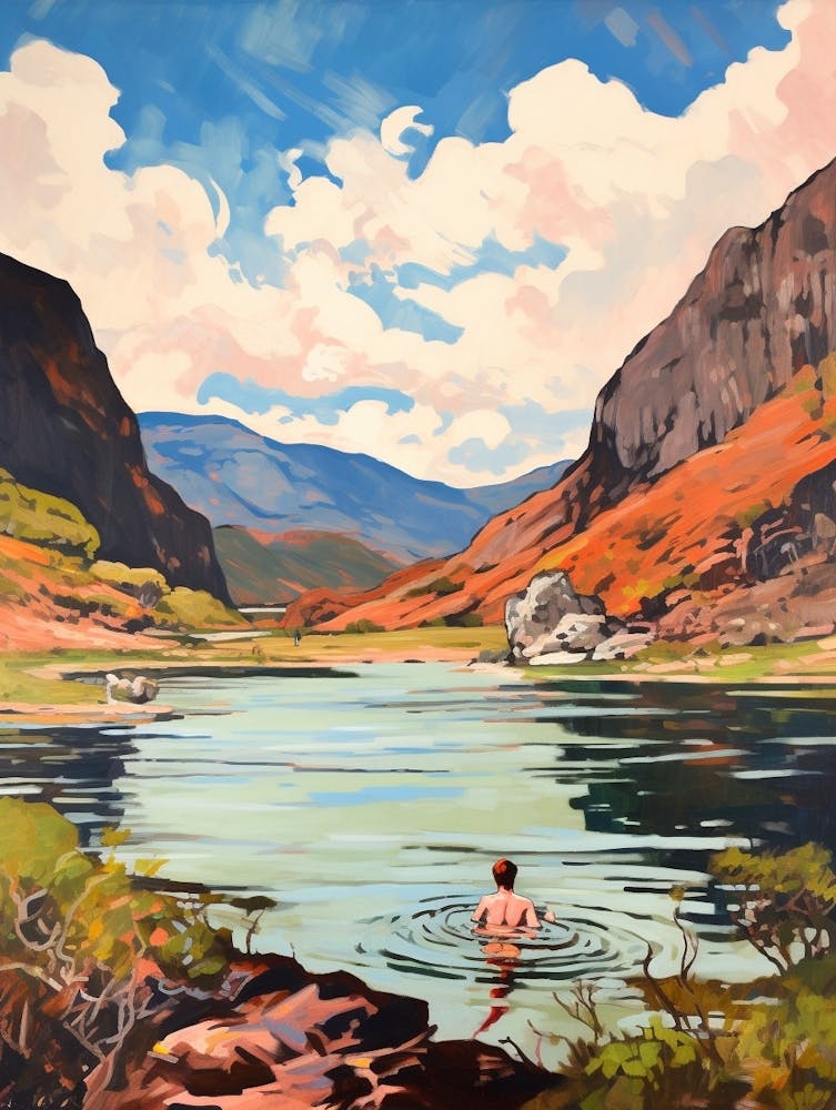 Wild Swimming At Loch Maree Scotland 2