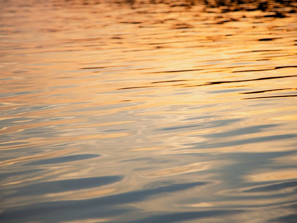 Sunset Lake Ripples