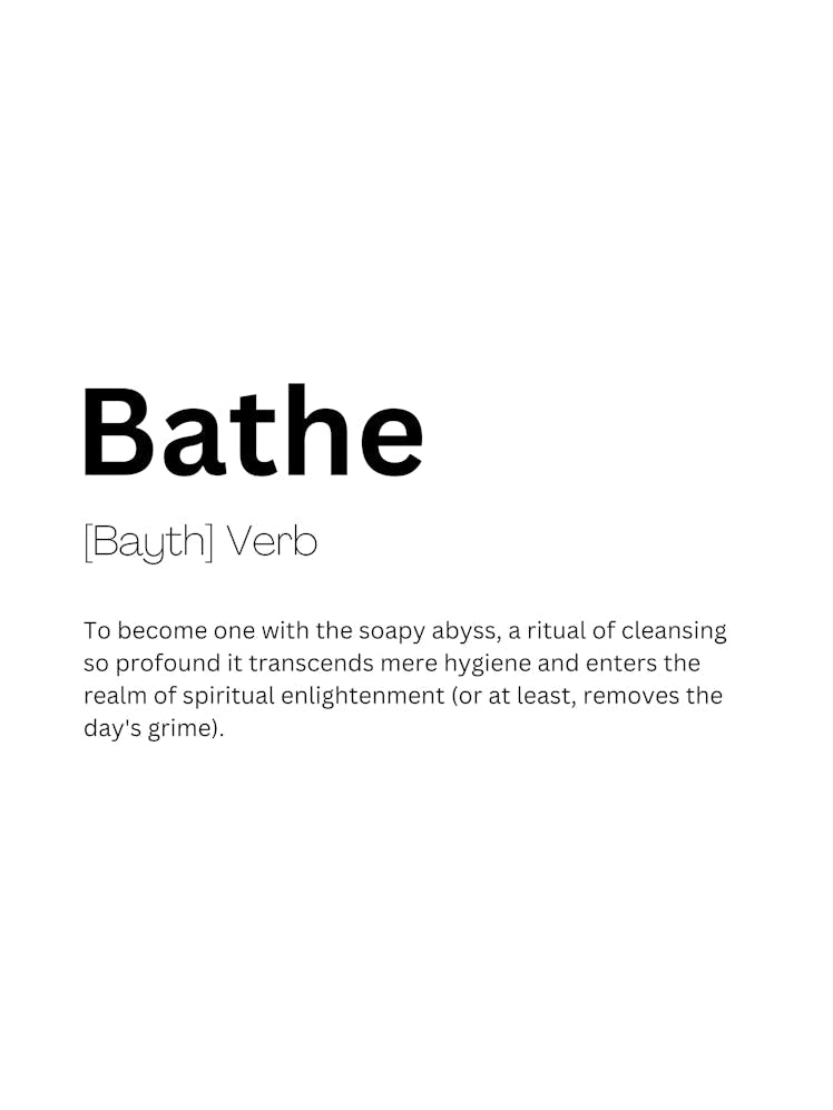 Bathe Definition Meaning